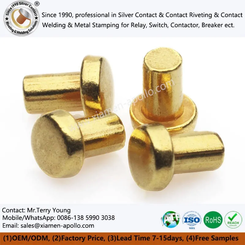 Gold Plated Electrical Contacts