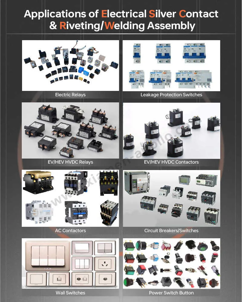Applications of Electrical Silver Contacts Applications of Electrical Silver Contacts