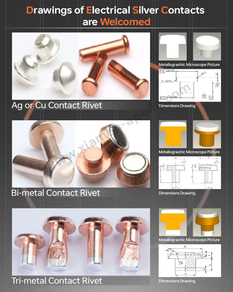 Drawings of Silver Contact Drawings of Silver Contact