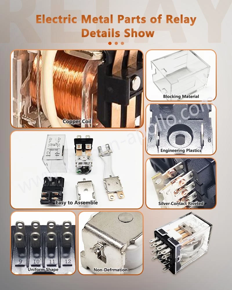 Electric Metal Parts of China Hongfa Industrial Relay Details Show Electric Metal Parts of China Hongfa Industrial Relay Details Show