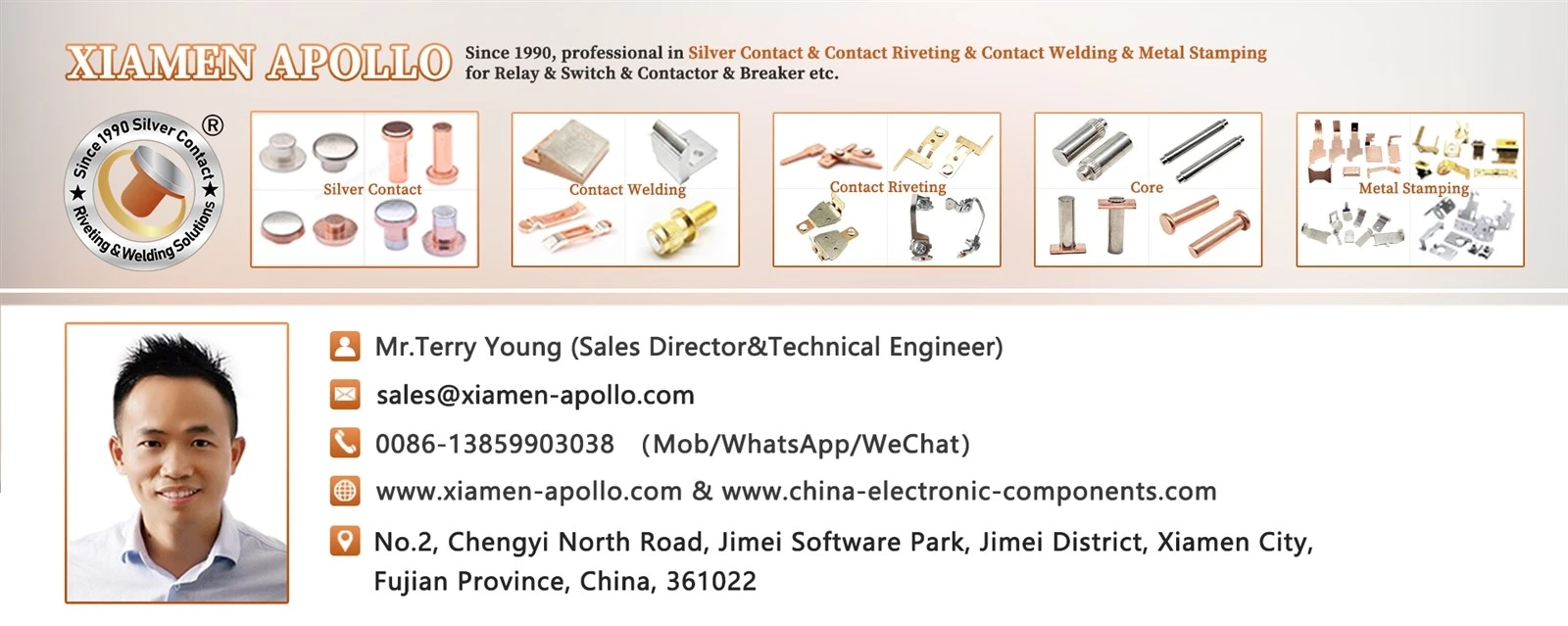 Mr Terry from Xiamen Apollo Mr Terry from Xiamen Apollo